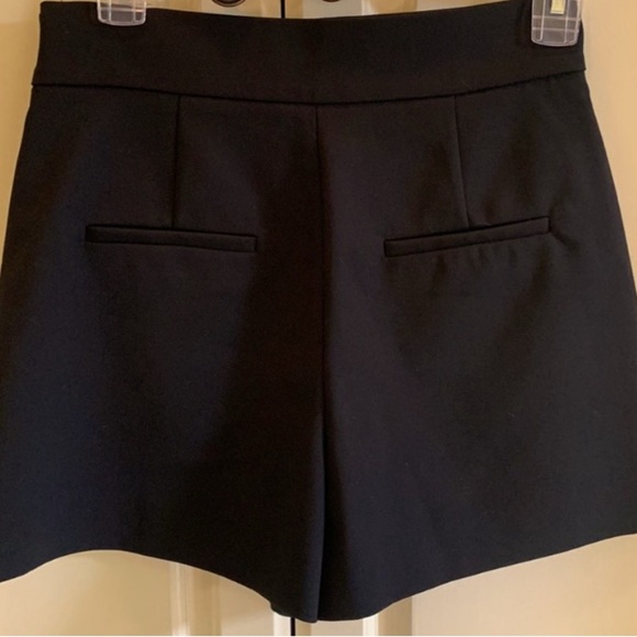 ZARA High-Waisted, Side Zipper Black Women's Shorts Size 24 NWOT - Picture 7 of 7